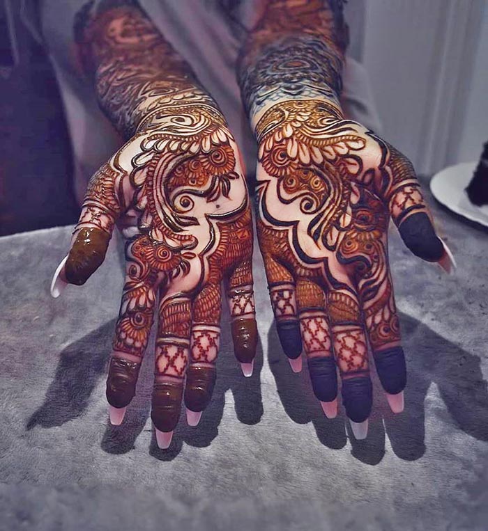 100+ Latest Front and Back Hand Mehndi Design Ideas | Styled