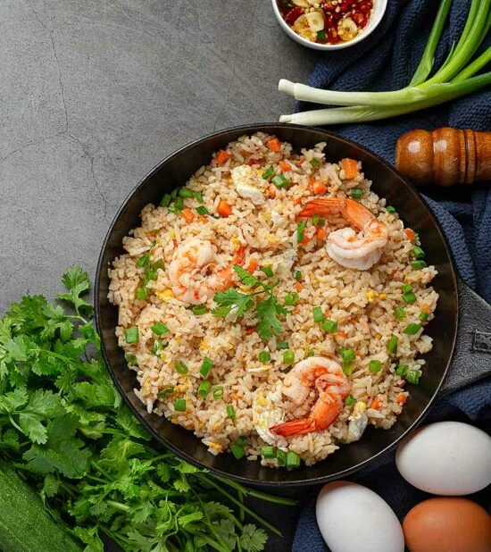 Easy Fried Shrimp Rice